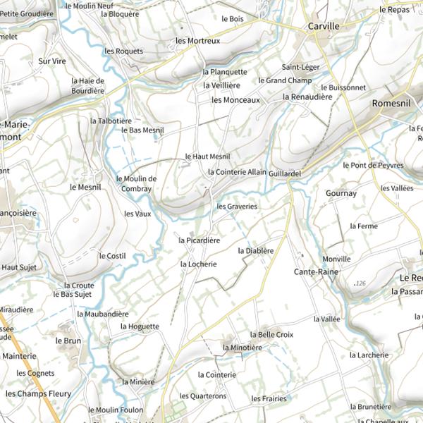 Plan cartographique de Ruisseau de la Planche Vittard