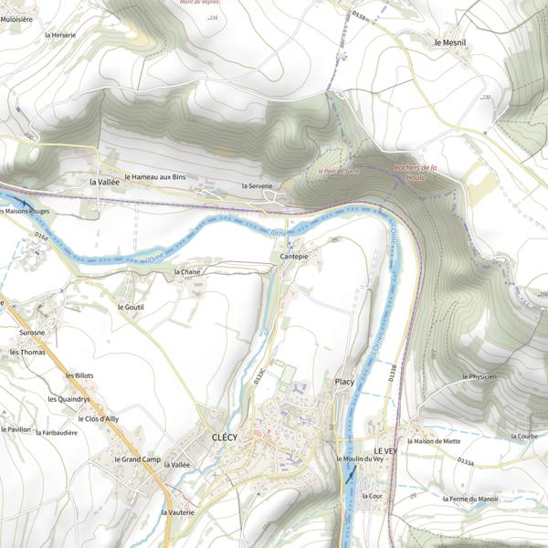 Plan cartographique de Ruisseau de la Porte