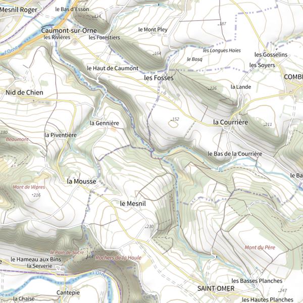 Plan cartographique de Ruisseau de la Vallée des Vaux