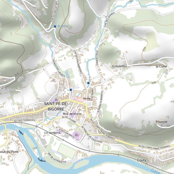 Plan cartographique de Ruisseau de Labatmale