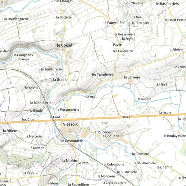 Plan cartographique de Ruisseau de Pouraison