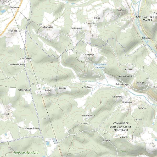 Plan cartographique de Ruisseau de Saint Georges