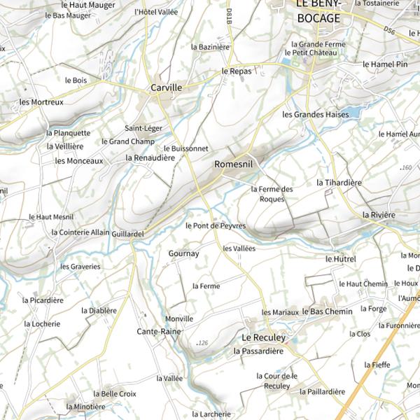 Plan cartographique de Ruisseau des Haises