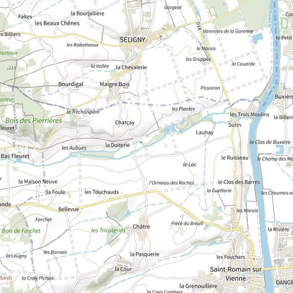 Plan cartographique de Ruisseau des Trois Moulins