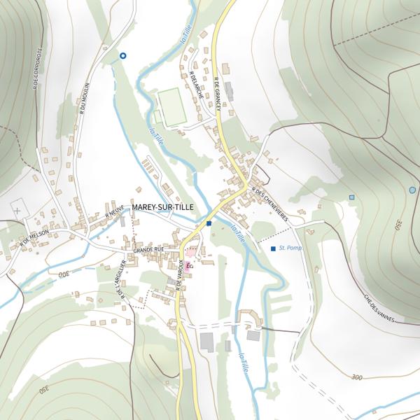Plan cartographique de Ruisseau des Vernois