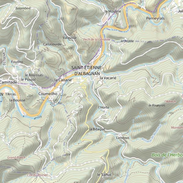 Plan cartographique de Ruisseau d'esperaso
