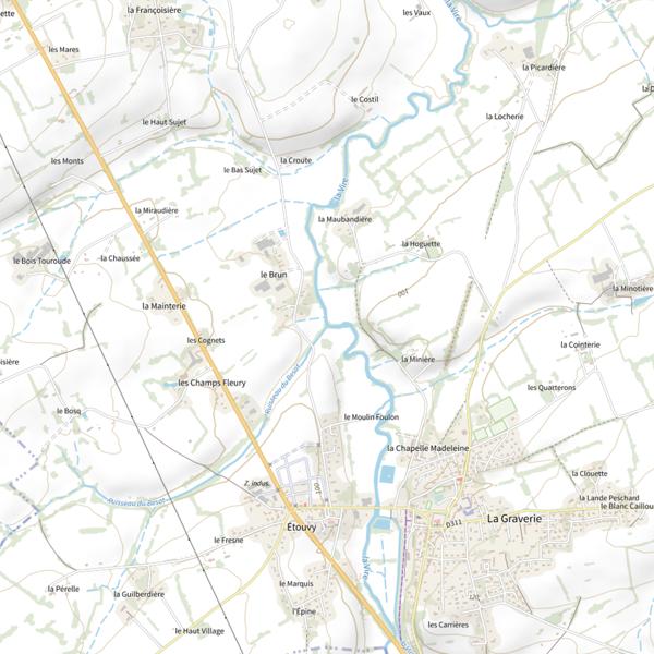 Plan cartographique de Ruisseau du Besat