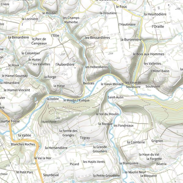 Plan cartographique de Ruisseau du Moulin