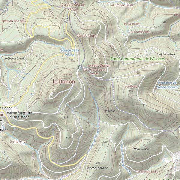 Plan cartographique de Ruisseau du Pont de Mousse