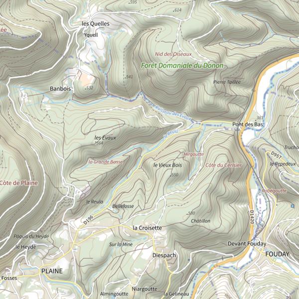 Plan cartographique de Ruisseau du Reuls