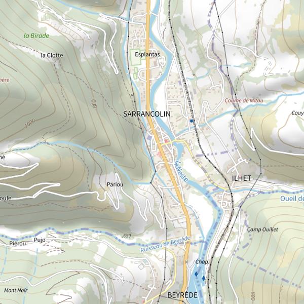 Plan cartographique de Ruisseau du Vivier