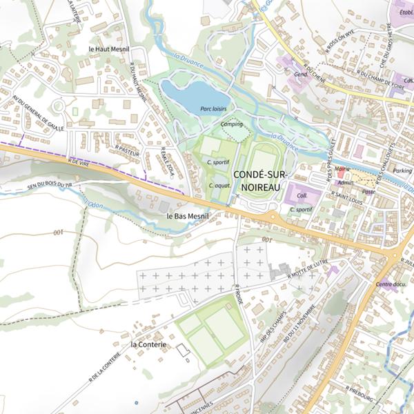 Plan cartographique de Ruisseau Odon