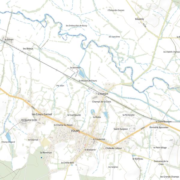 Plan cartographique de Rural Equipement