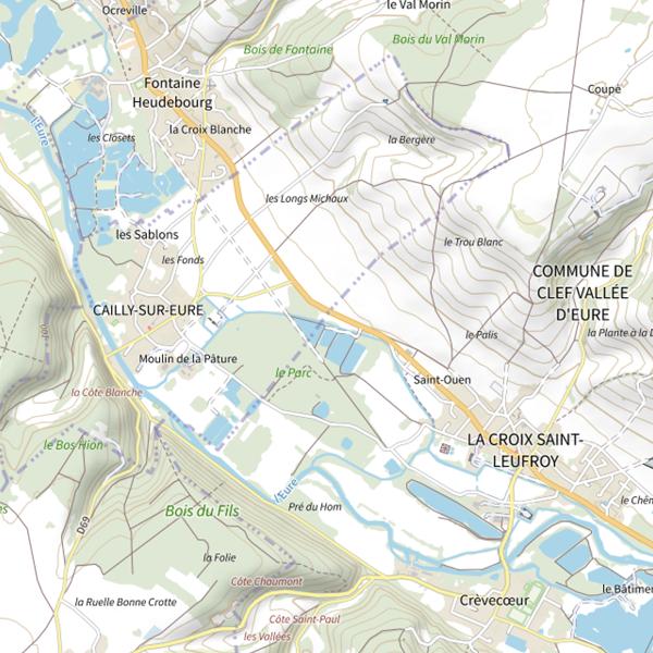 Plan cartographique de Sablière 1 du Parc