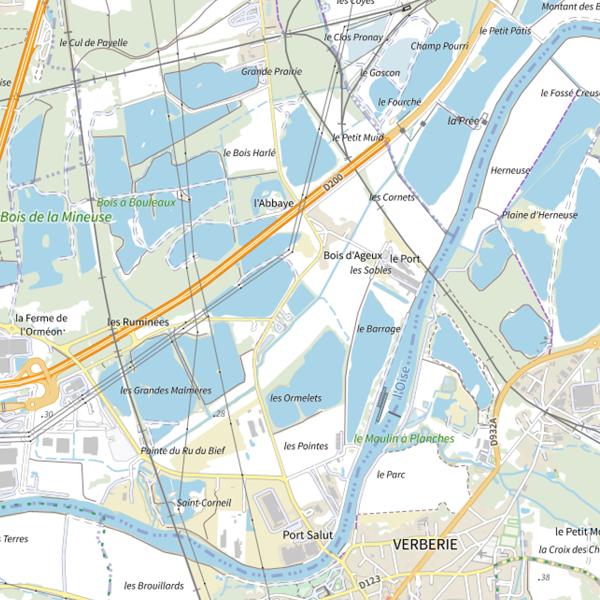 Plan cartographique de Sablière 2 des Ormelets