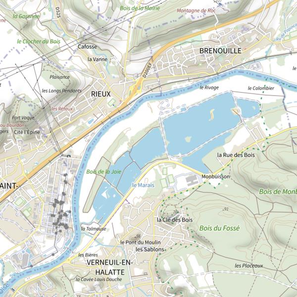 Plan cartographique de Sablière 3 de Pont Gabriel