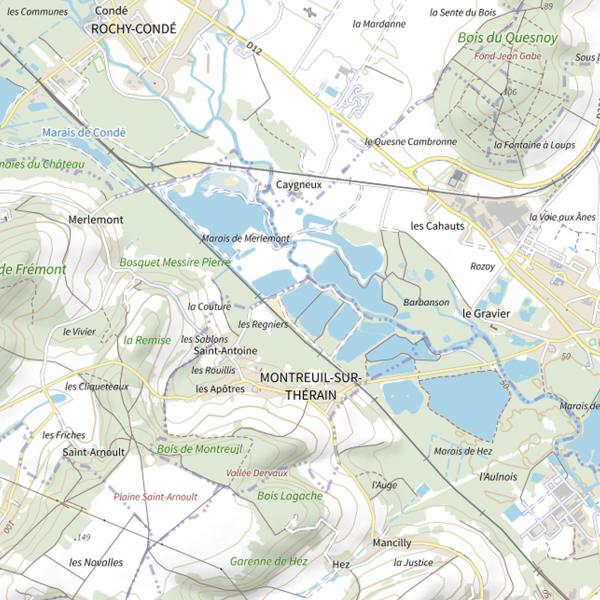Plan cartographique de Sablière 7 de la Commune de Montreuil-sur-Thérain