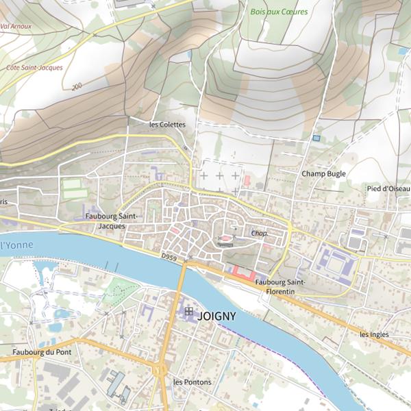 Plan cartographique de Sabliere de Joigny