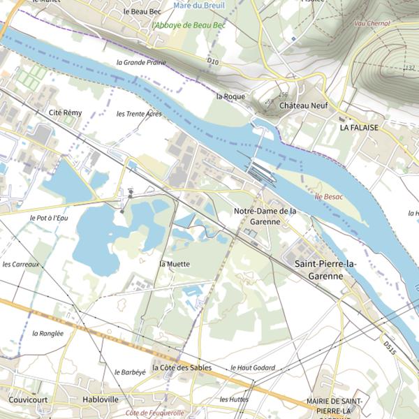 Plan cartographique de Sablière de Notre-Dame-de-la-Garenne