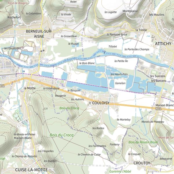 Plan cartographique de Sablière du Bosquet