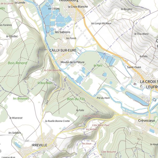 Plan cartographique de Sablière du Moulin de la Pâture