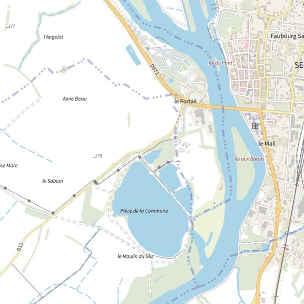 Plan cartographique de Sablière GSM