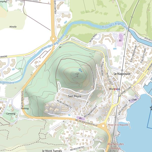 Plan cartographique de San Peyre