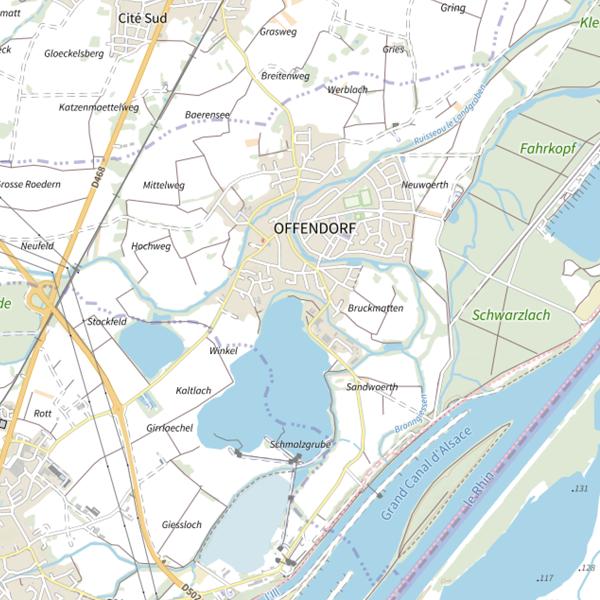 Plan cartographique de Sandwoerth