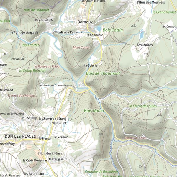Plan cartographique de Sci Le Chalet Du Montal