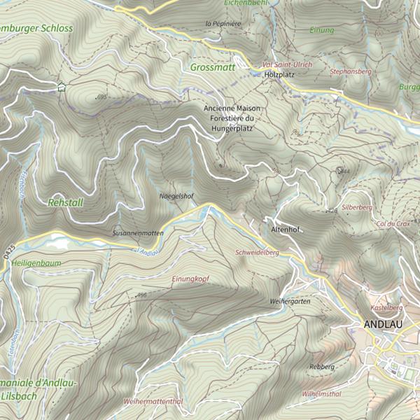 Plan cartographique de Secteur de pêche d'Andlau