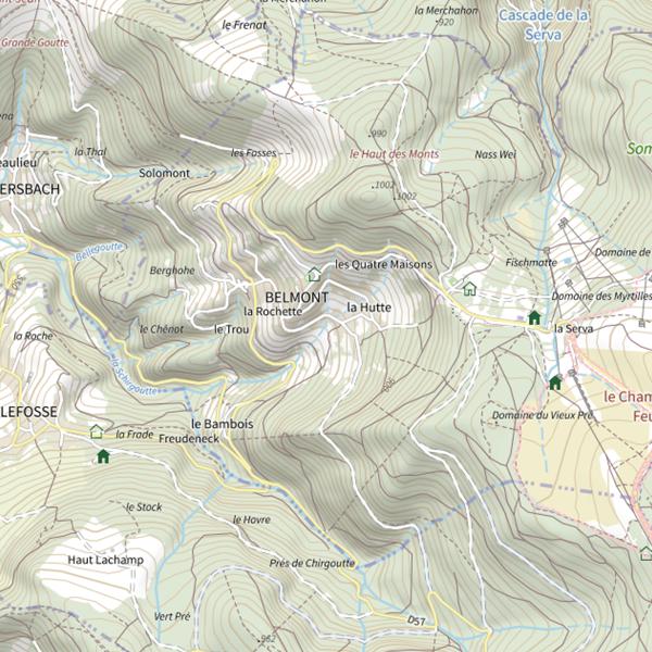 Plan cartographique de Secteur de pêche de Belmont