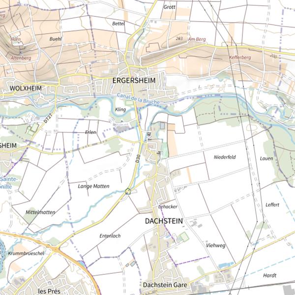 Plan cartographique de Secteur de pêche de Dachstein