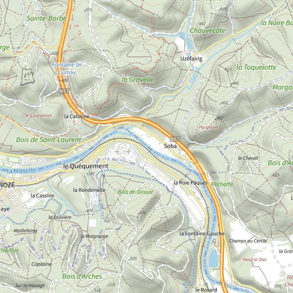 Plan cartographique de Secteur de pêche de Dinozé