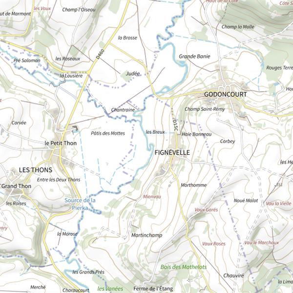 Plan cartographique de Secteur de pêche de Fignévelle