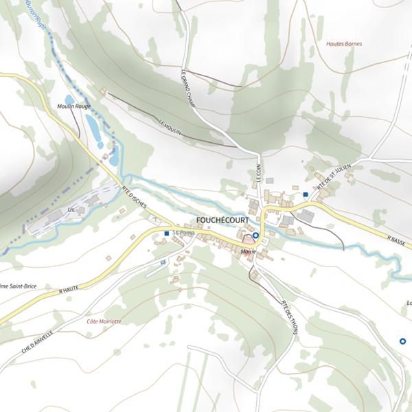 Plan cartographique de Secteur de pêche de Fouchécourt