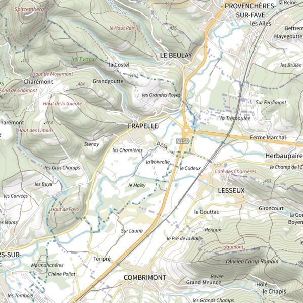 Plan cartographique de Secteur de pêche de Frapelle