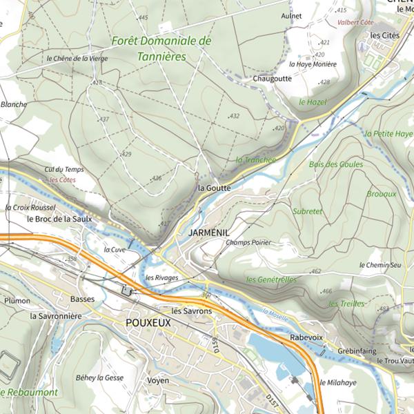 Plan cartographique de Secteur de pêche de Jarménil