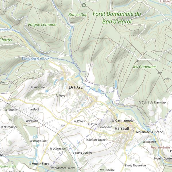 Plan cartographique de Secteur de pêche de La Haye