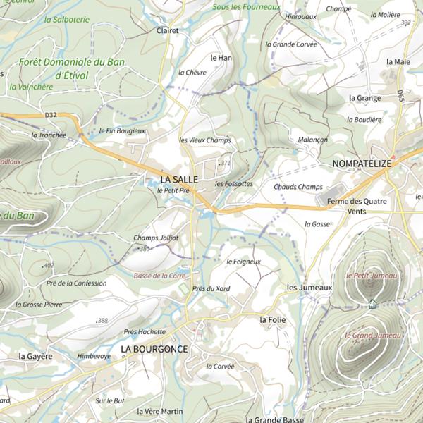 Plan cartographique de Secteur de pêche de La Salle