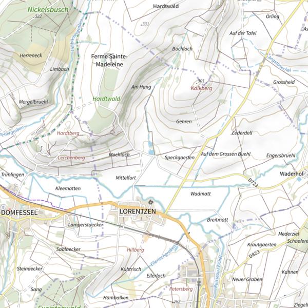 Plan cartographique de Secteur de pêche de Lorentzen