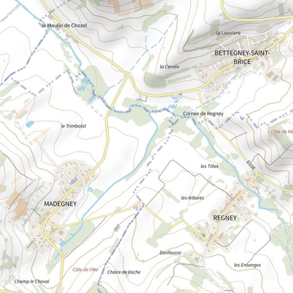 Plan cartographique de Secteur de pêche de Madegney