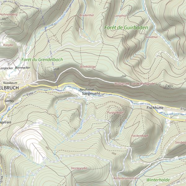 Plan cartographique de Secteur de pêche de Mollkirch