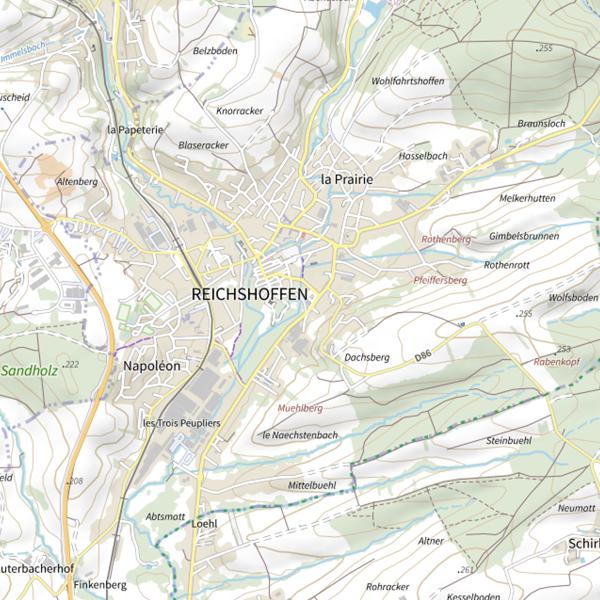 Plan cartographique de Secteur de pêche de Reichshoffen