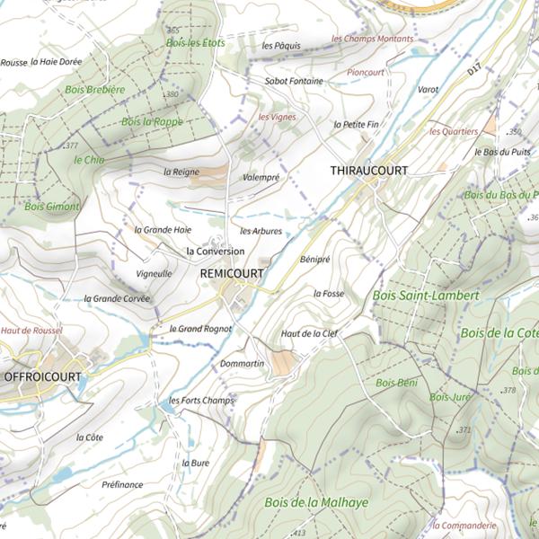 Plan cartographique de Secteur de pêche de Remicourt