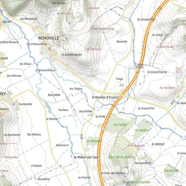 Plan cartographique de Secteur de pêche de Removille