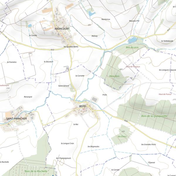 Plan cartographique de Secteur de pêche de Repel