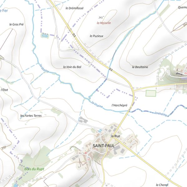 Plan cartographique de Secteur de pêche de Saint-Paul