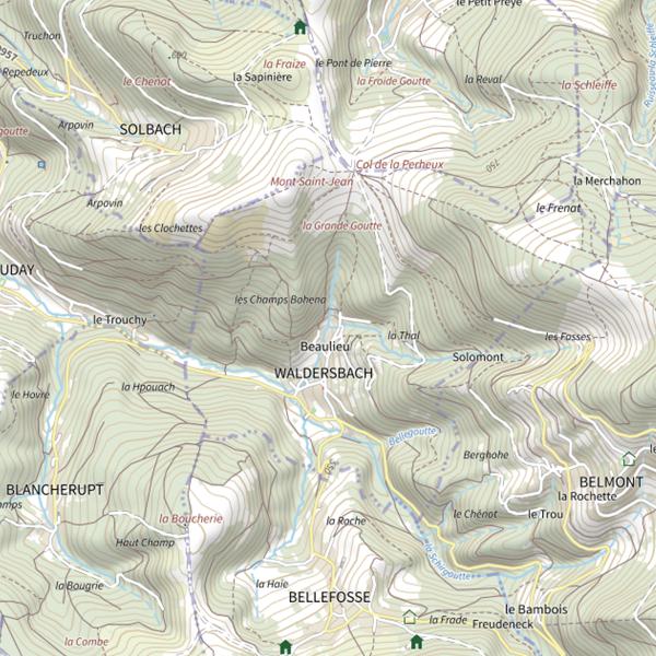 Plan cartographique de Secteur de pêche de Waldersbach