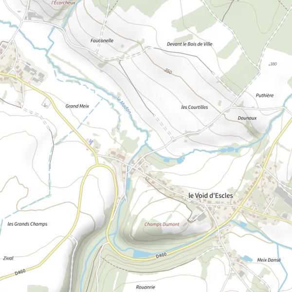 Plan cartographique de Secteur de pêche d'Escles