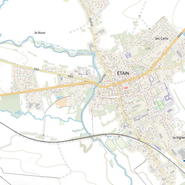 Plan cartographique de Secteur de pêche d'Étain